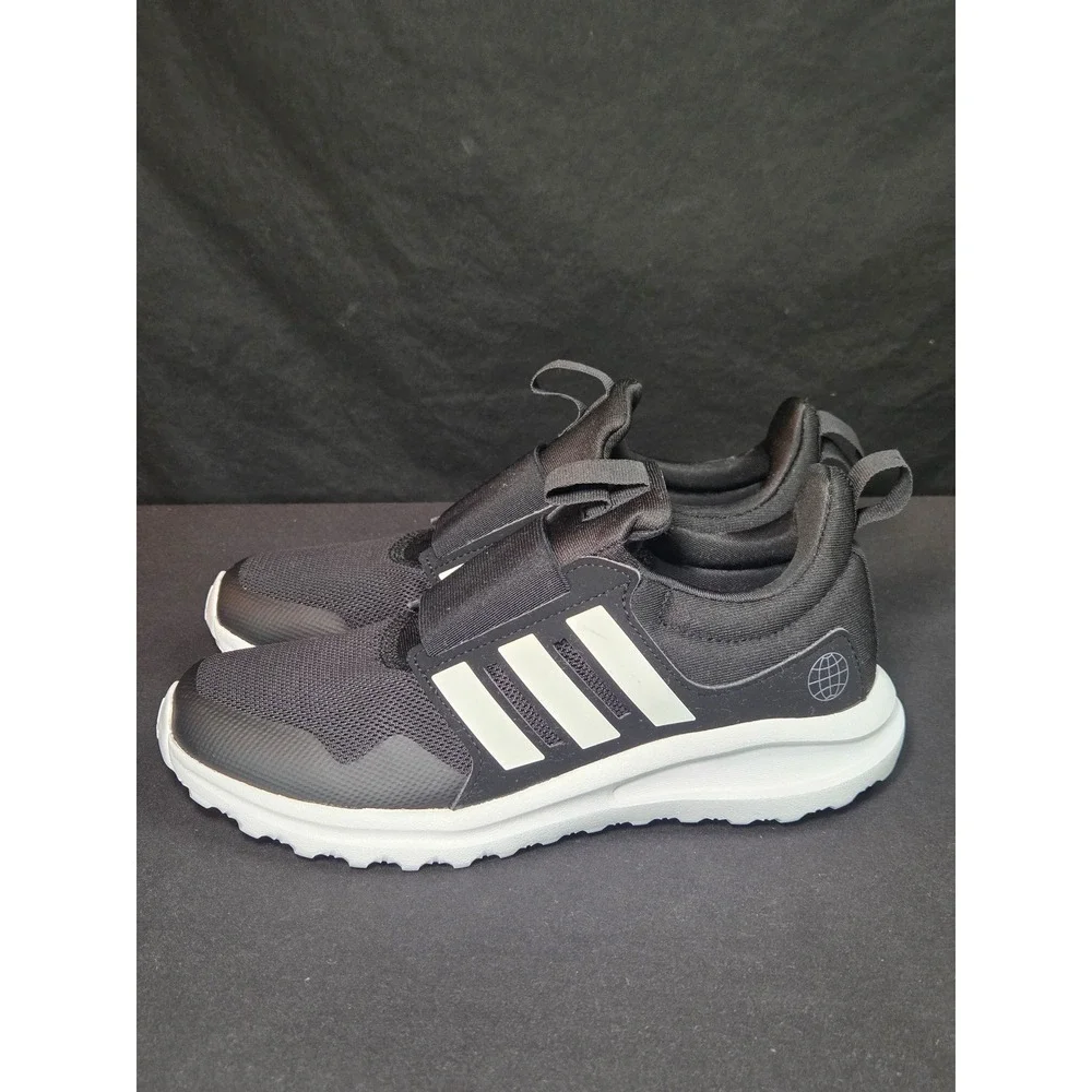 Adidas Tensaur Run 2.0 Kids Slip On Sneakers Black White GW4060 Size‎ 3.5Y